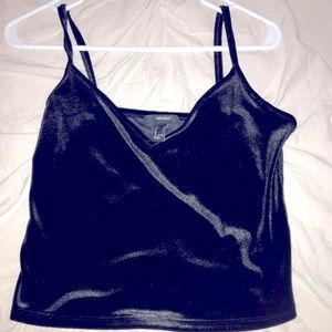 Velvet crop top